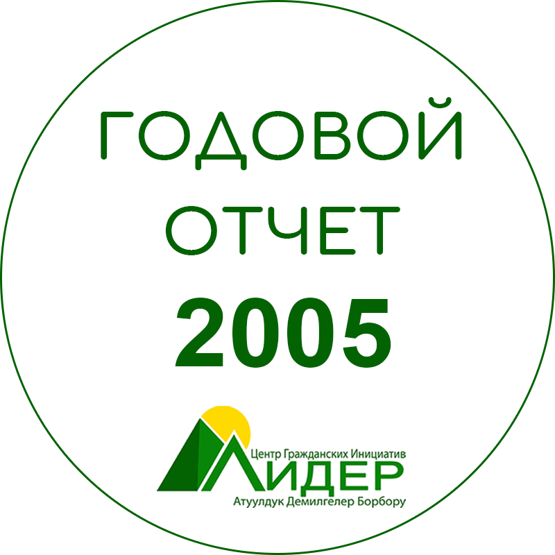 Годовой отчет Общественного Объединения Центр Гражданских Инициатив "Лидер" за 2005 год